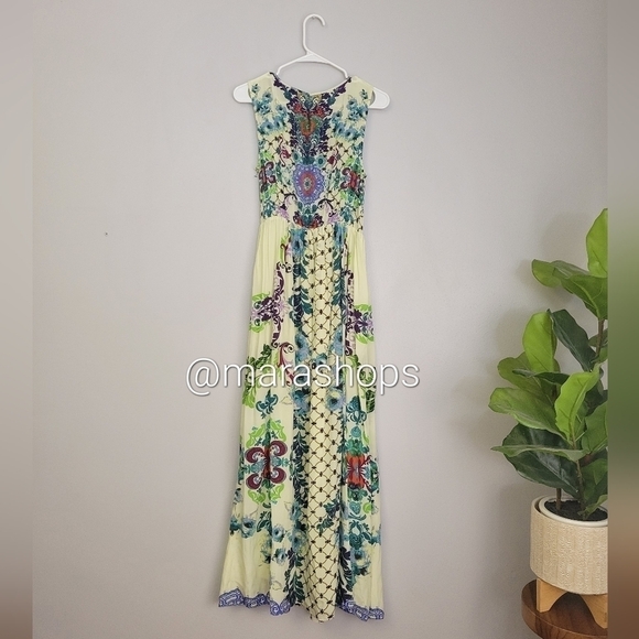 Hemant & Nandita Embroidered Canaria Maxi Dress - Picture 7 of 8